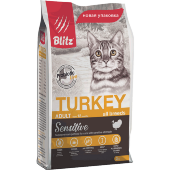 Купить онлайн BLITZ ADULT CAT TURKEY – Блитц для взрослых кошек Индейка в Зубастик-ДВ (интернет-магазин зоотоваров) с доставкой по Хабаровску и по всей России.