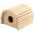 Домик-ракушка деревянный 12,5*13*10,5 см