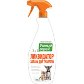 Купить онлайн Умный Спрей Ликвидатор запахов для кошек и декоративных пород собак 500 мл в Зубастик-ДВ (интернет-магазин зоотоваров) с доставкой по Хабаровску и по всей России.