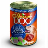 Купить онлайн Monge Special Dog консервы для собак паштет ягненок с индейкой 400 г в Зубастик-ДВ (интернет-магазин зоотоваров) с доставкой по Хабаровску и по всей России.