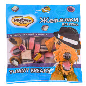 Купить онлайн Мнямс лакомство для собак "Жевалки YUMMY BREAKS" с курицей, говядиной и ягненком 150 г. в Зубастик-ДВ (интернет-магазин зоотоваров) с доставкой по Хабаровску и по всей России.
