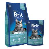 Купить онлайн BRIT PREMIUM CAT SENSITIVE - Брит для кошек с чувствительным пищеварением c Ягненком в Зубастик-ДВ (интернет-магазин зоотоваров) с доставкой по Хабаровску и по всей России.