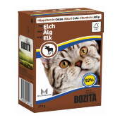 Купить онлайн BOZITA FELINE IN JELLY ELK — Бозита для котят и взрослых кошек кусочки в желе Лось - 370гр в Зубастик-ДВ (интернет-магазин зоотоваров) с доставкой по Хабаровску и по всей России.