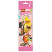 Купить онлайн Vitapol Smakers Лакомые палочки для средних попугаев с фруктами 45 г. в Зубастик-ДВ (интернет-магазин зоотоваров) с доставкой по Хабаровску и по всей России.