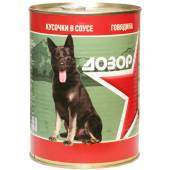 Купить онлайн Дозор консервы для собак Говядина 970 г. в Зубастик-ДВ (интернет-магазин зоотоваров) с доставкой по Хабаровску и по всей России.