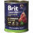 Brit Premium by Nature Кусочки с говядиной и сердцем для собак 850 гр