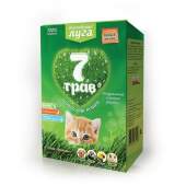 Купить онлайн АЛЬПИЙСКИЕ ЛУГА 7 ТРАВ Травка для проращивания с лотком для кошек - 75гр в Зубастик-ДВ (интернет-магазин зоотоваров) с доставкой по Хабаровску и по всей России.