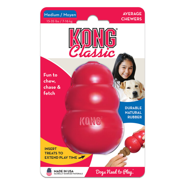 Заказать онлайн KONG Classic игрушка для собак КОНГ M средняя 8х6 см в интернет-магазине зоотоваров Зубастик-ДВ в Хабаровске и по всей России.