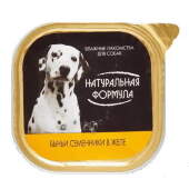 Купить онлайн НАТУРАЛЬНАЯ ФОРМУЛА влажные лакомства Бычьи семенники в желе для собак - 300гр в Зубастик-ДВ (интернет-магазин зоотоваров) с доставкой по Хабаровску и по всей России.