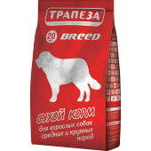 Купить онлайн Трапеза Breed для собак средник и крупных пород 20 кг в Зубастик-ДВ (интернет-магазин зоотоваров) с доставкой по Хабаровску и по всей России.