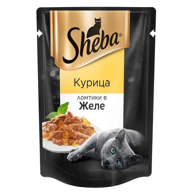Заказать онлайн SHEBA APPETITO Ломтики в желе с курицей для взрослых кошек - 85гр в интернет-магазине зоотоваров Зубастик-ДВ в Хабаровске и по всей России.