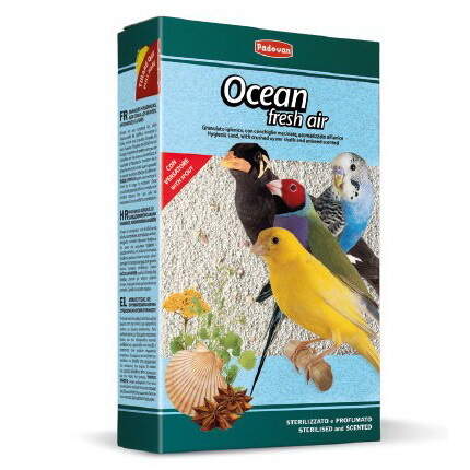 Заказать онлайн PADOVAN OCEAN FRESH AIR - Песок для всех видов птиц в интернет-магазине зоотоваров Зубастик-ДВ в Хабаровске и по всей России.