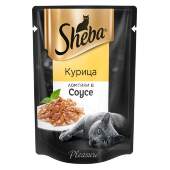 Купить онлайн SHEBA APPETITO Ломтики в соусе с курицей для взрослых кошек - 85гр в Зубастик-ДВ (интернет-магазин зоотоваров) с доставкой по Хабаровску и по всей России.