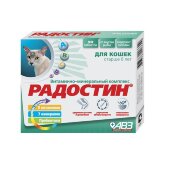 Купить онлайн Радостин для кошек старше 8 лет 90 таб. в Зубастик-ДВ (интернет-магазин зоотоваров) с доставкой по Хабаровску и по всей России.