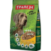 Купить онлайн Трапеза Макси для собак крупных пород Ягненок с рисом 10 кг в Зубастик-ДВ (интернет-магазин зоотоваров) с доставкой по Хабаровску и по всей России.