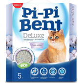 Купить онлайн Pi-Pi Bent DeLuxe Наполнитель Комкующийся аромат хлопок для кошек 5 кг. в Зубастик-ДВ (интернет-магазин зоотоваров) с доставкой по Хабаровску и по всей России.