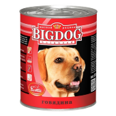 Купить онлайн BIG DOG влажный корм Говядина для собак - 850гр в Зубастик-ДВ (интернет-магазин зоотоваров) с доставкой по Хабаровску и по всей России.