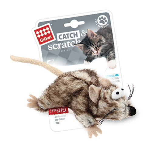 Заказать онлайн GiGwi Мышка с кошачьей мятой 8 см в интернет-магазине зоотоваров Зубастик-ДВ в Хабаровске и по всей России.