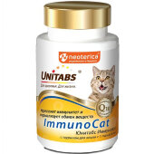 Купить онлайн Unitabs ImmunoCat Витамины с таурином для кошек 120 таб. в Зубастик-ДВ (интернет-магазин зоотоваров) с доставкой по Хабаровску и по всей России.