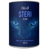 Купить онлайн DailyCat Unique line Steri - для кастрированных кошек с рыбой 300 гр в Зубастик-ДВ (интернет-магазин зоотоваров) с доставкой по Хабаровску и по всей России.