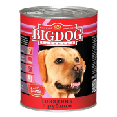 Купить онлайн BIG DOG влажный корм Говядина с рубцом для собак - 850гр в Зубастик-ДВ (интернет-магазин зоотоваров) с доставкой по Хабаровску и по всей России.