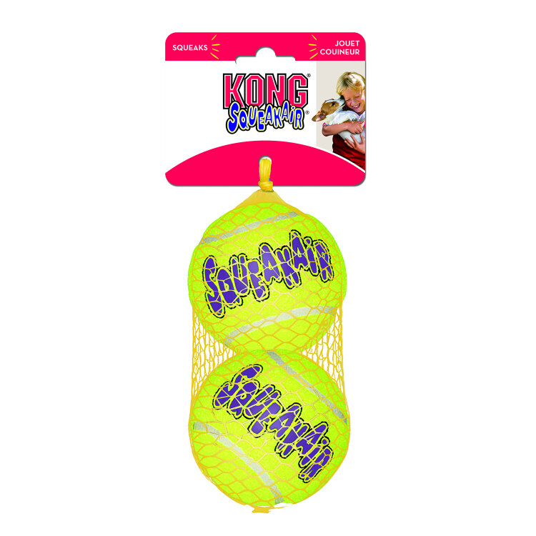 Заказать онлайн Kong игрушка Air Теннисный мяч большой 8 см (в упаковке 2 шт) в интернет-магазине зоотоваров Зубастик-ДВ в Хабаровске и по всей России.