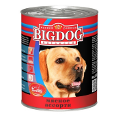 Купить онлайн BIG DOG влажный корм Мясное ассорти для собак - 850гр в Зубастик-ДВ (интернет-магазин зоотоваров) с доставкой по Хабаровску и по всей России.