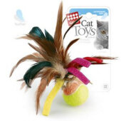 Купить онлайн GiGwi Мячик с перьями 6 см в Зубастик-ДВ (интернет-магазин зоотоваров) с доставкой по Хабаровску и по всей России.