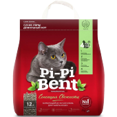 Купить онлайн Pi-Pi Bent Наполнитель Комкующийся с ароматом Сенсация свежести для кошек в Зубастик-ДВ (интернет-магазин зоотоваров) с доставкой по Хабаровску и по всей России.