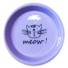 Миска Mr.Kranch керамическая для кошек MEOW! 200 мл сиреневая - Миска Mr.Kranch керамическая для кошек MEOW! 200 мл сиреневая