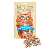 Купить онлайн MOLINA - Куриный сендвич для кошек - 80гр в Зубастик-ДВ (интернет-магазин зоотоваров) с доставкой по Хабаровску и по всей России.