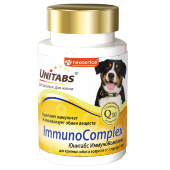 Купить онлайн Unitabs ImmunoComplex Витамины для крупных собак 100 таб. в Зубастик-ДВ (интернет-магазин зоотоваров) с доставкой по Хабаровску и по всей России.