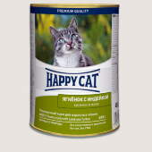 Купить онлайн HAPPY CAT — Хэппи кэт для взрослых кошек кусочки в желе Ягненок и индейка - 400 гр в Зубастик-ДВ (интернет-магазин зоотоваров) с доставкой по Хабаровску и по всей России.