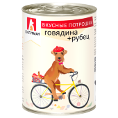 Купить онлайн ЗООГУРМАН "Вкусные потрошки" Говядина с рубцом для собак в Зубастик-ДВ (интернет-магазин зоотоваров) с доставкой по Хабаровску и по всей России.