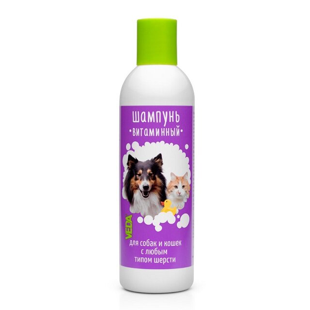 Заказать онлайн Veda Витаминный шампунь для собак и кошек 220 мл в интернет-магазине зоотоваров Зубастик-ДВ в Хабаровске и по всей России.
