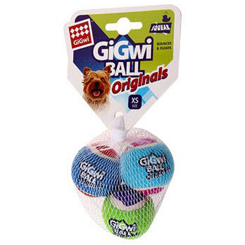 Заказать онлайн GiGwi Три мяча с пищалкой 4 см в интернет-магазине зоотоваров Зубастик-ДВ в Хабаровске и по всей России.