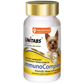 Купить онлайн Unitabs ImmunoComplex Витамины для мелких собак 100 таб. в Зубастик-ДВ (интернет-магазин зоотоваров) с доставкой по Хабаровску и по всей России.