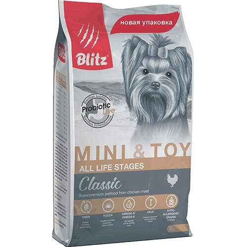 Заказать онлайн BLITZ ADULT MINI & TOY BREEDS – Блитц для взрослых собак миниатюрных и мелких пород в интернет-магазине зоотоваров Зубастик-ДВ в Хабаровске и по всей России.