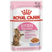 Купить онлайн  ROYAL CANIN KITTEN STERILISED - Роял Канин для стерилизованных котят в желе - 85гр в Зубастик-ДВ (интернет-магазин зоотоваров) с доставкой по Хабаровску и по всей России.