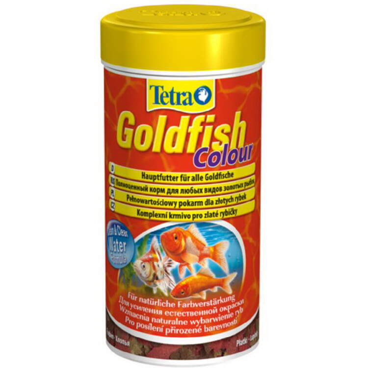 Заказать онлайн TETRA Goldfish Colour - Тетра Корм для яркости окраски у золотых рыб в виде хлопьев в интернет-магазине зоотоваров Зубастик-ДВ в Хабаровске и по всей России.