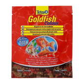 Купить онлайн TETRA Goldfish Colour - Тетра Корм для яркости окраски у золотых рыб в виде хлопьев саше - 12гр в Зубастик-ДВ (интернет-магазин зоотоваров) с доставкой по Хабаровску и по всей России.