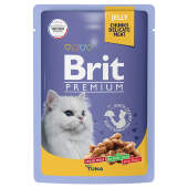 Купить онлайн Brit Premium Jelly Кусочки с тунцом в желе для кошек 85 гр в Зубастик-ДВ (интернет-магазин зоотоваров) с доставкой по Хабаровску и по всей России.