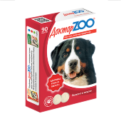Купить онлайн Доктор ZOO Витамины для собак Здоровье кожи и шерсти 90 таб. в Зубастик-ДВ (интернет-магазин зоотоваров) с доставкой по Хабаровску и по всей России.