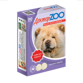 Купить онлайн Доктор ZOO Витамины для собак Лосось 90 таб. в Зубастик-ДВ (интернет-магазин зоотоваров) с доставкой по Хабаровску и по всей России.