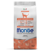 Купить онлайн Monge Cat Monoprotein корм для взрослых кошек с лососем в Зубастик-ДВ (интернет-магазин зоотоваров) с доставкой по Хабаровску и по всей России.