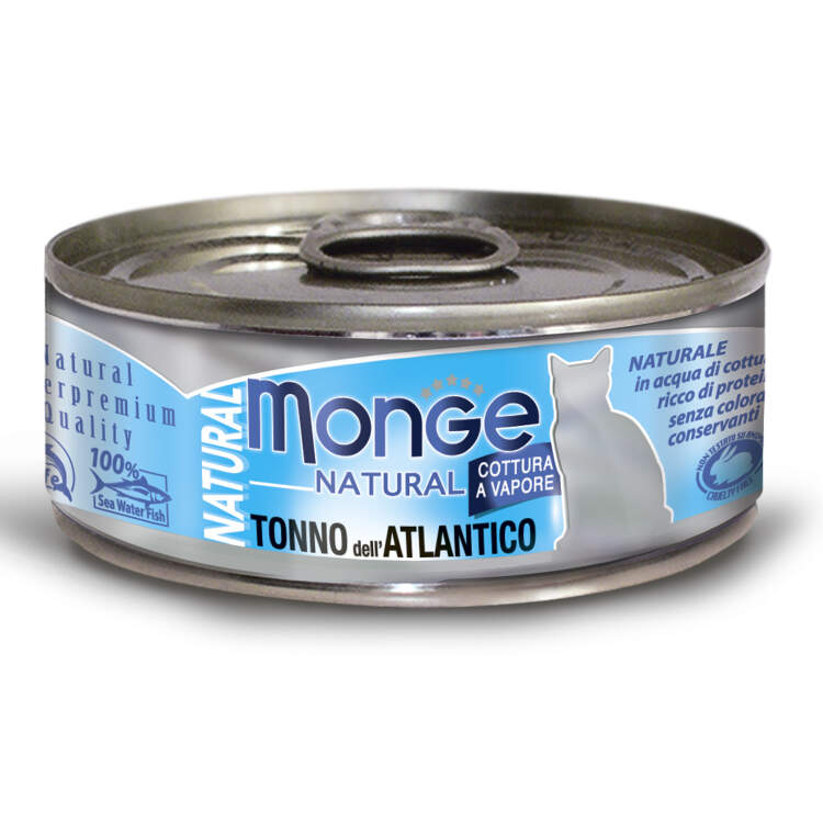 Заказать онлайн Monge Cat Natural консервы для кошек атлантический тунец 80г. в интернет-магазине зоотоваров Зубастик-ДВ в Хабаровске и по всей России.