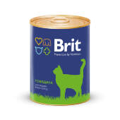 Купить онлайн Brit Premium «Говядина»- Консервы премиум класса для кошек всех пород в Зубастик-ДВ (интернет-магазин зоотоваров) с доставкой по Хабаровску и по всей России.