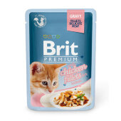 Купить онлайн Brit Premium Кусочки из куриного филе в соусе для котят 85 гр  в Зубастик-ДВ (интернет-магазин зоотоваров) с доставкой по Хабаровску и по всей России.