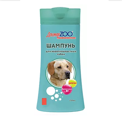 Заказать онлайн Доктор ZOO Шампунь для собак Короткошерстных 250 мл в интернет-магазине зоотоваров Зубастик-ДВ в Хабаровске и по всей России.