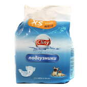 Купить онлайн CLINY Подгузники р.XS для животных 2-4кг в Зубастик-ДВ (интернет-магазин зоотоваров) с доставкой по Хабаровску и по всей России.
